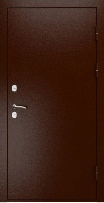 Входная дверь L Термо СБ-1 (лак.черное, 16мм, венге) внешняя сторона